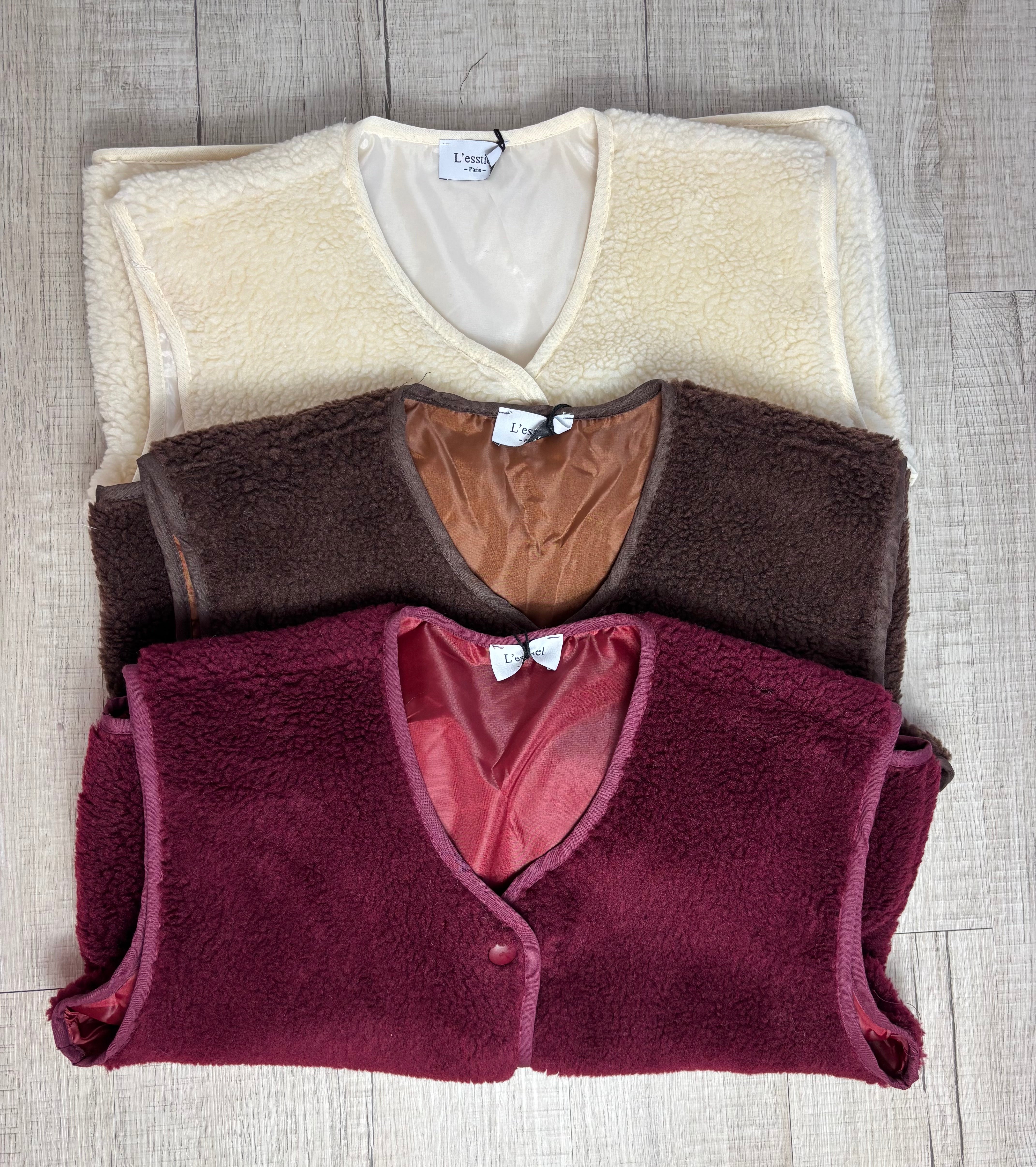 Gilet Moumoute Bordeaux