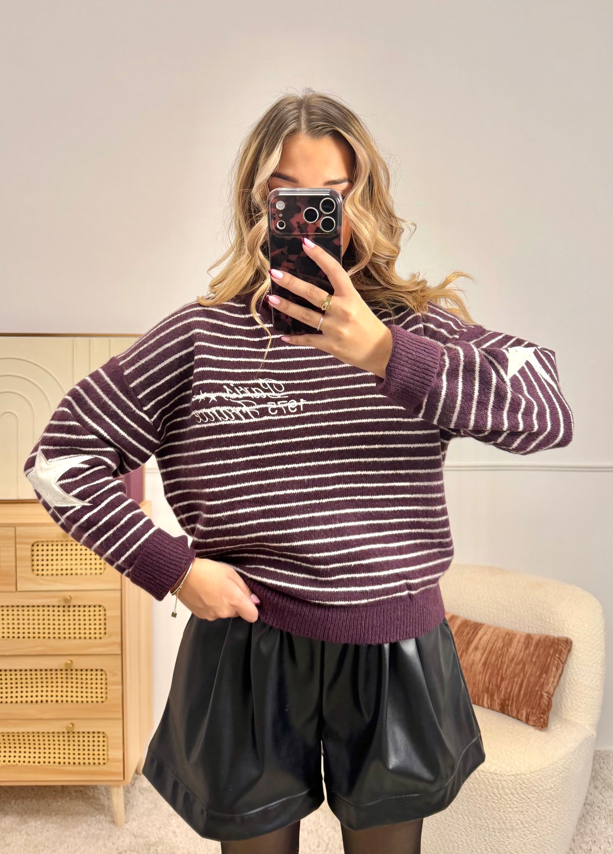Pull marinière Prune - Est. 1975