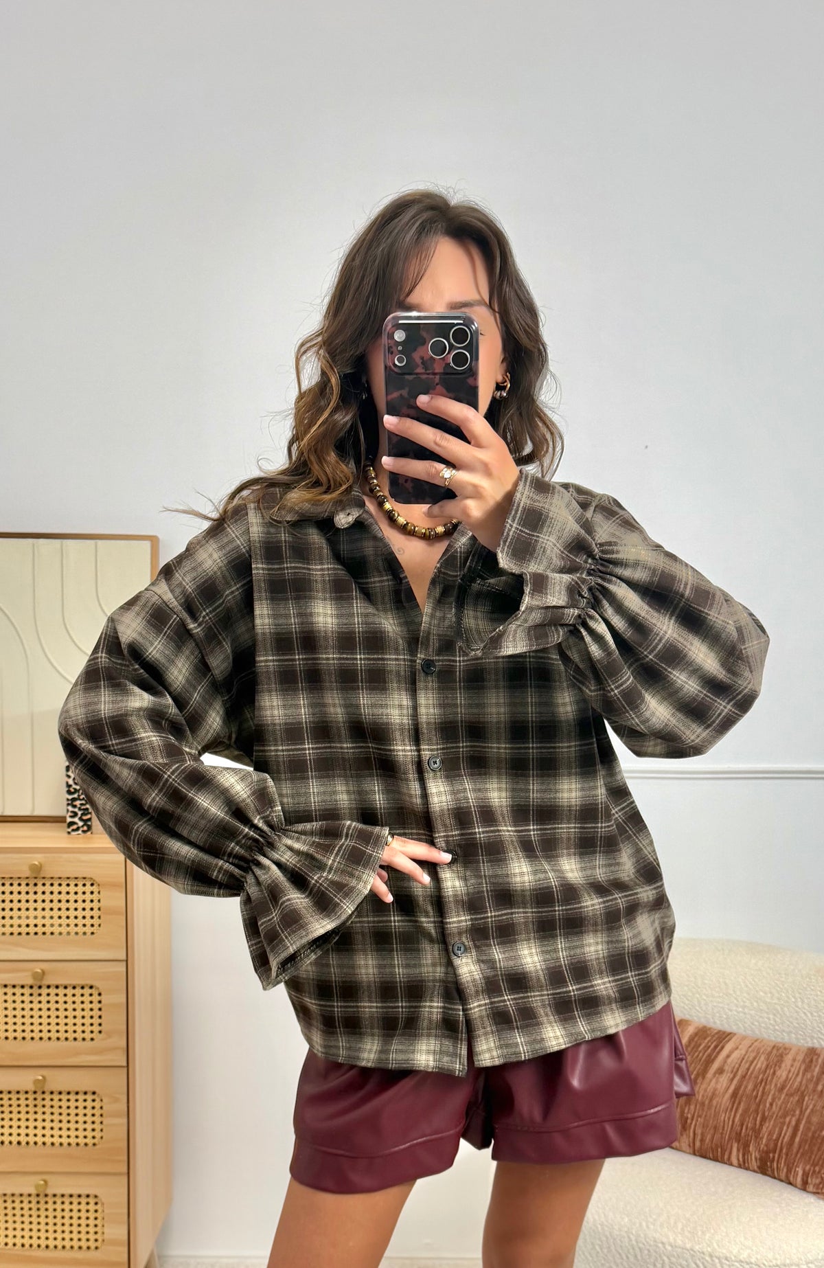 Chemise Carreaux Choco